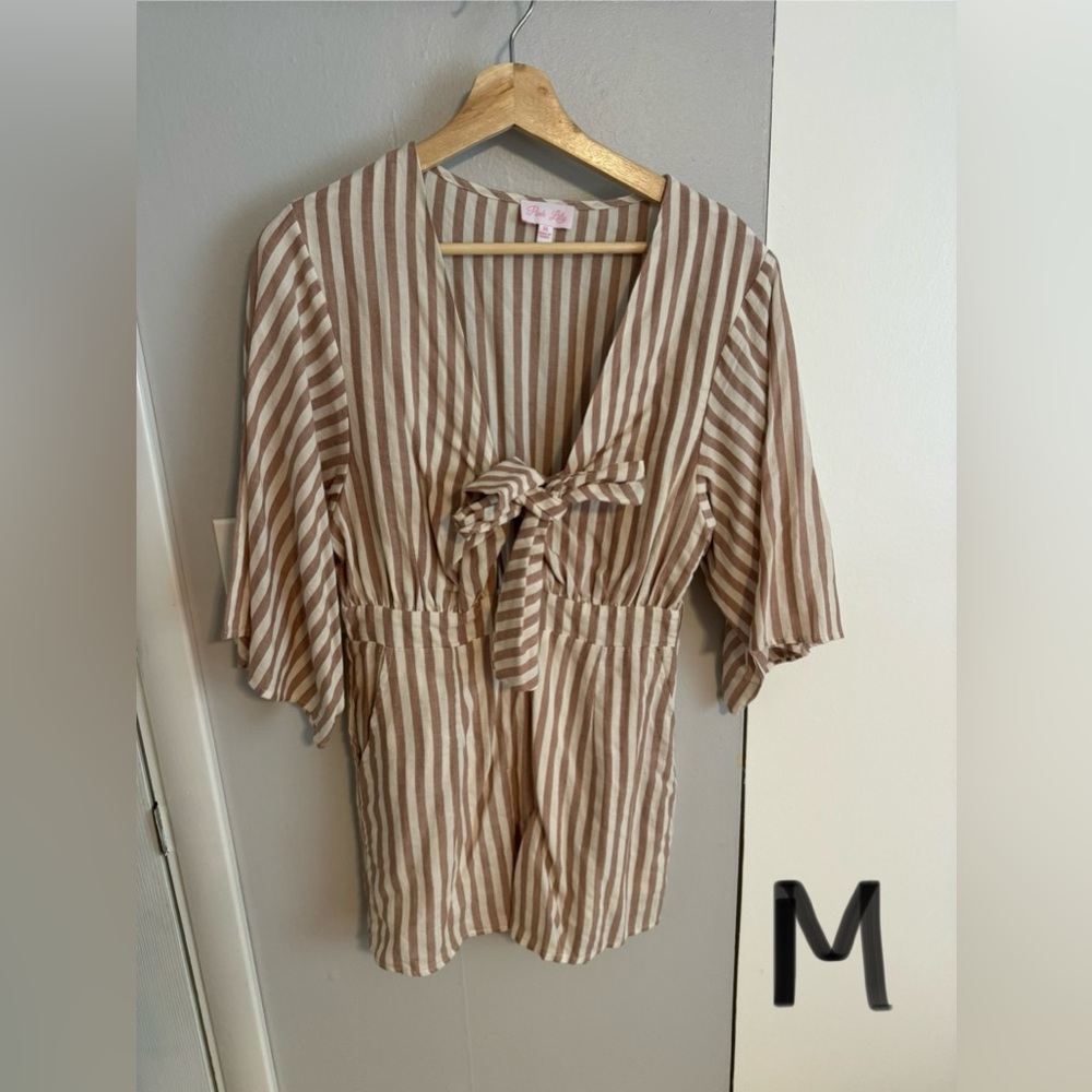 Striped romper